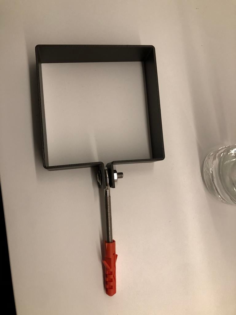 vierkante beugels gepoederlakt bruin voor koker 100 mm, Doe-het-zelf en Bouw, Ophalen, Overige typen, 80 mm of meer, Nieuw