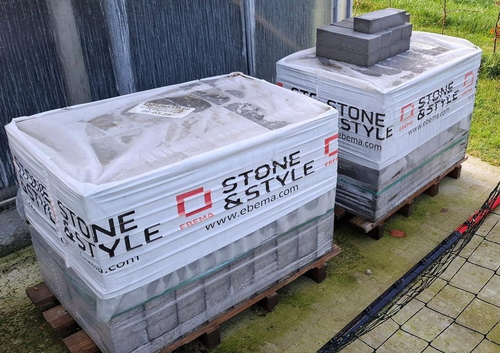 2 palletten nieuwe klinkers 30x10x6 cm, Neuf, Béton, Enlèvement, Briques