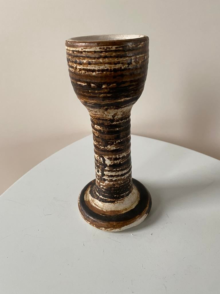 Vase vintage céramique brutaliste