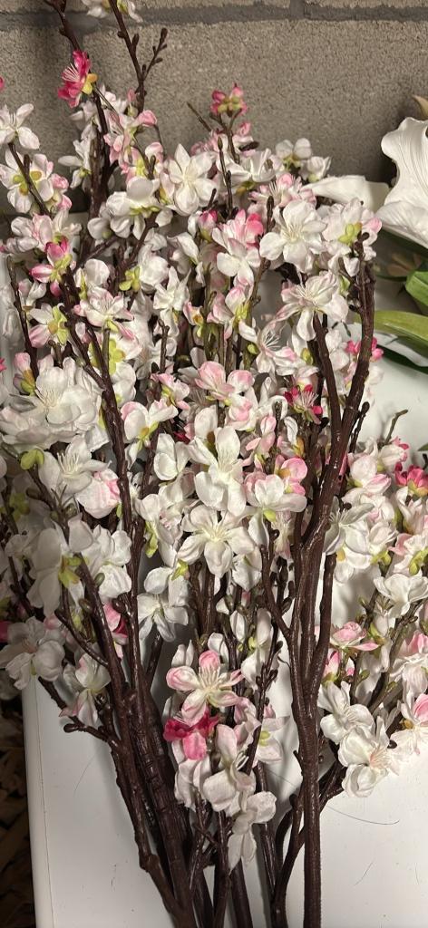 Groot lot zijde bloemen, Huis en Inrichting, Woonaccessoires | Kunstplanten en Kunstbloemen, Ophalen