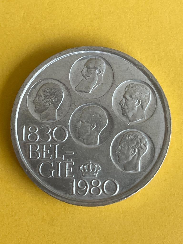 Belgique — 500 francs 1980 — 150 ans d'indépendance, Enlèvement ou Envoi, Métal, Argent
