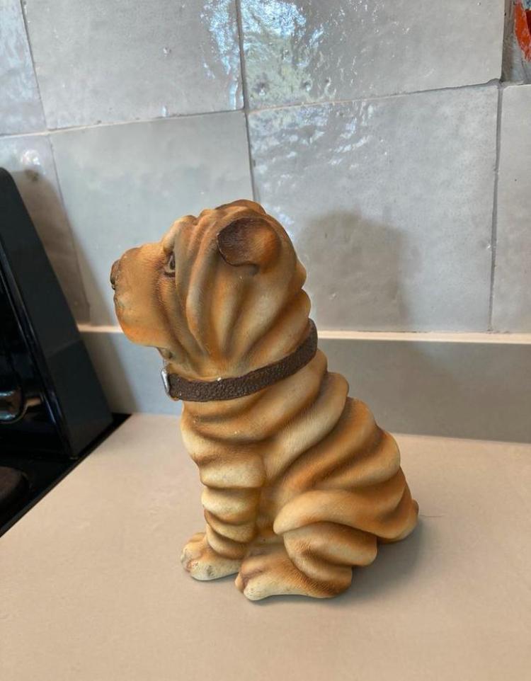 Figurine Sharpei - figurine de chien, statue vintage, Collections, Enlèvement ou Envoi