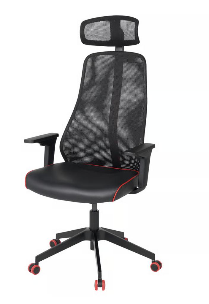 Bureaustoel / Gaming stoel Matchspel (ergonomisch), Ophalen, Zwart, Zo goed als nieuw, Bureaustoel