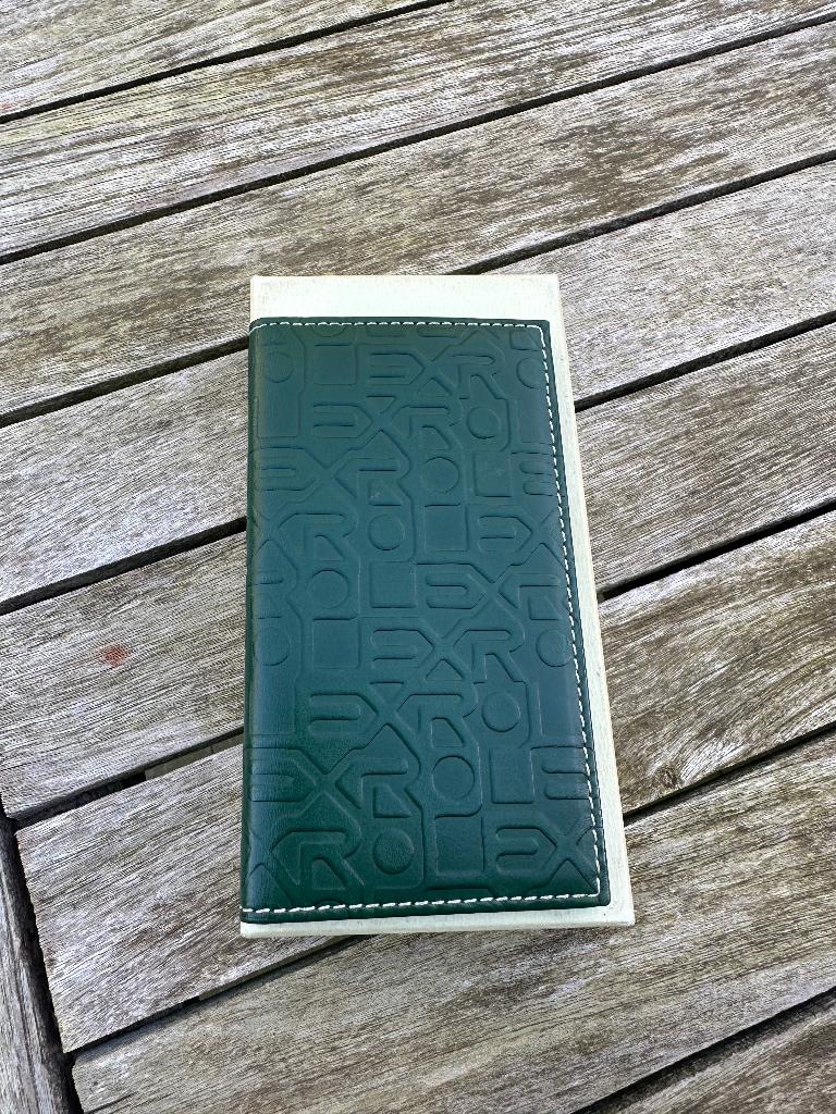 Rolex kaarthouder, Handtassen en Accessoires, Portemonnees, Nieuw, Leder, Groen, Ophalen