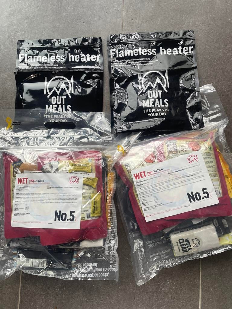 MRE outmeals, Envoi, Neuf