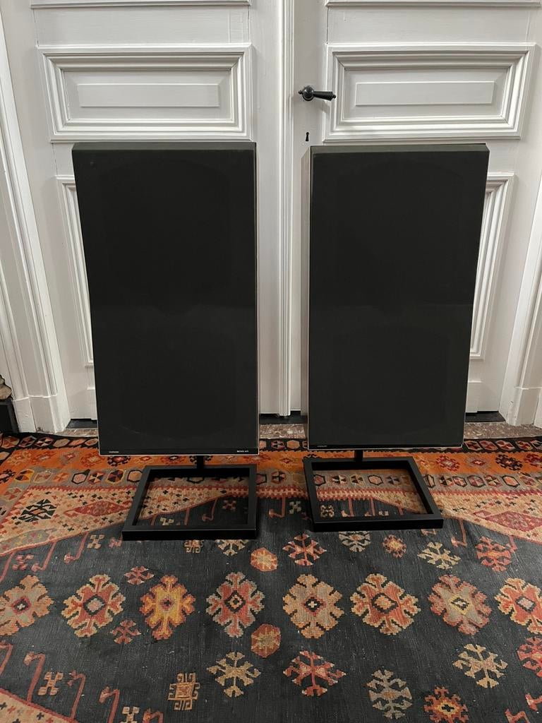 VINTAGE BANG &OLUFSEN M75 BOXEN LUIDSPREKERS OP STANDAARD, Audio, Tv en Foto, Luidsprekerboxen, Ophalen, Gebruikt