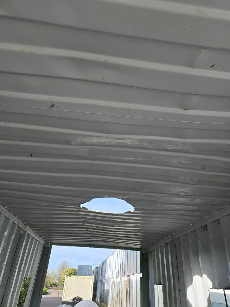 20ft zeecontainer met open wand en vensters, Doe-het-zelf en Bouw, Containers, Ophalen of Verzenden