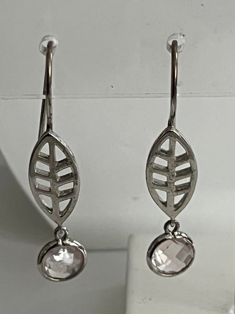 Nona silver oorbellen 925 nieuw, Ophalen of Verzenden, Zo goed als nieuw, Roze