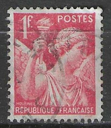 Frankrijk 1939/1941 - Yvert 433 - Type Iris - 1 F. Rood (ST), Verzenden, Gestempeld