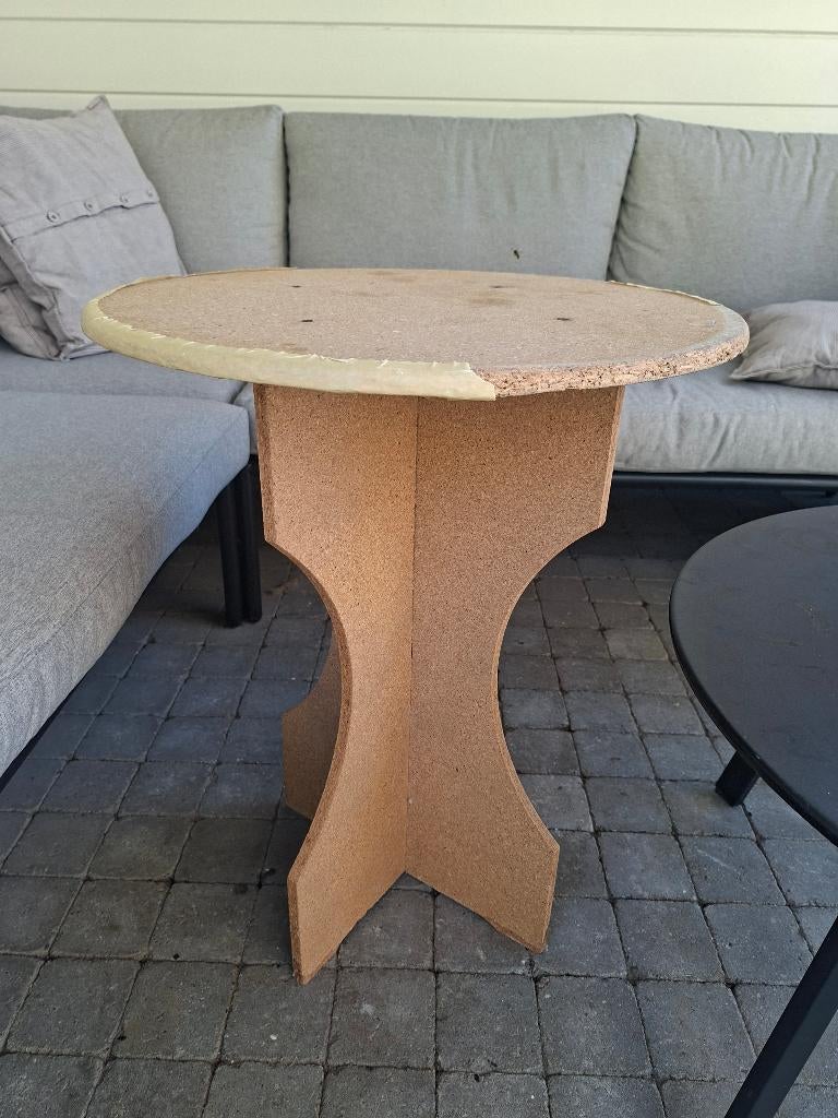 tafeltje, Ophalen, Zo goed als nieuw, Rond, Hout