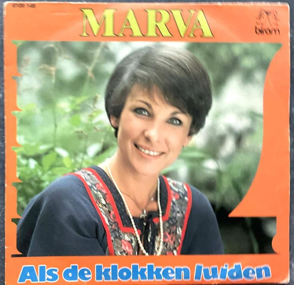 Marva  "Als de klokken luiden", Enlèvement ou Envoi, Comme neuf, Chanson réaliste ou Smartlap