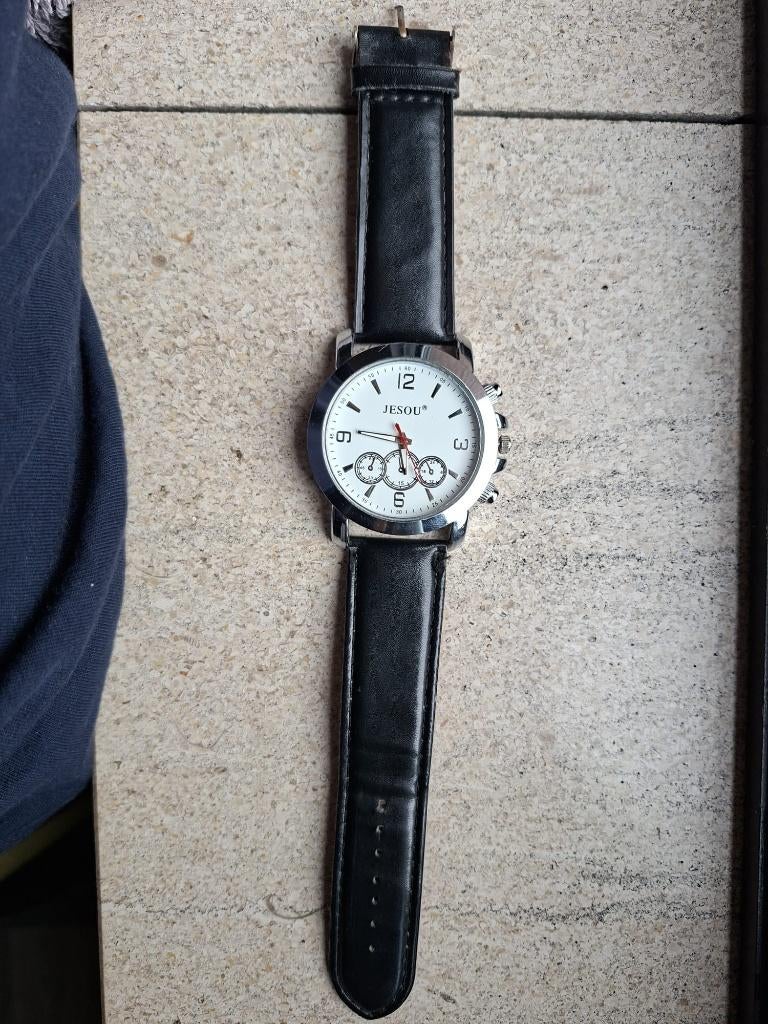 Jesou horloge, Overige merken, Leer, Staal, Polshorloge