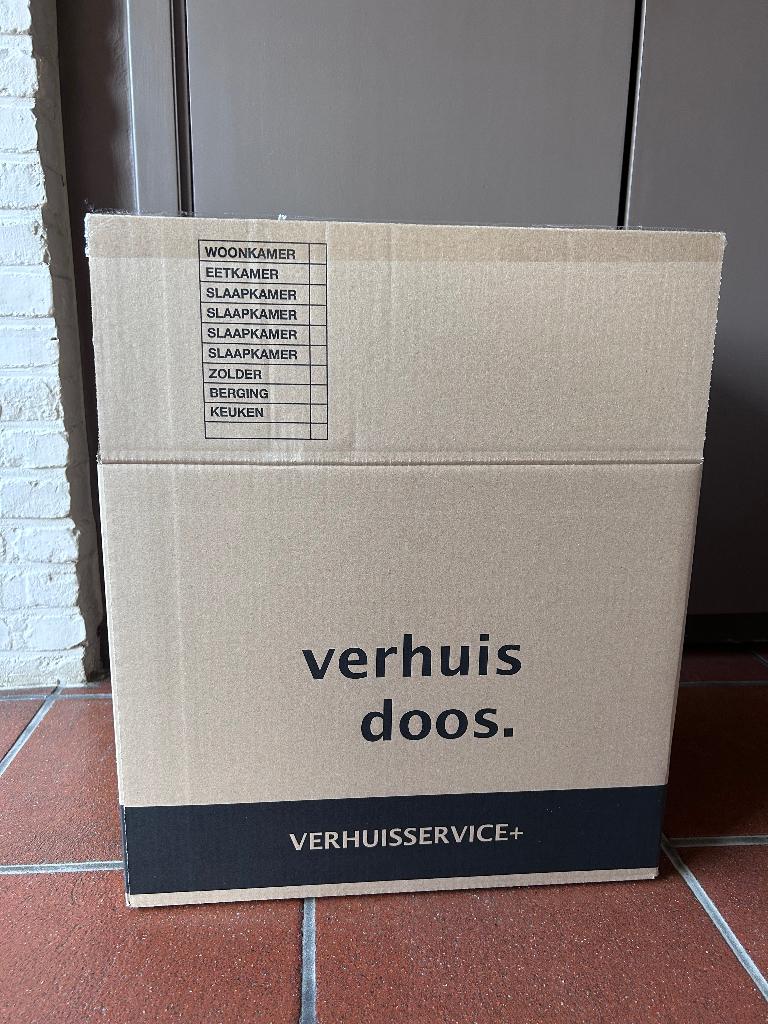 60 Stevige Verhuisdozen (dubbel golfkarton), Doe-het-zelf en Bouw, Kratten en Dozen, Ophalen, Doos, 40 tot 60 cm, Opvouwbaar