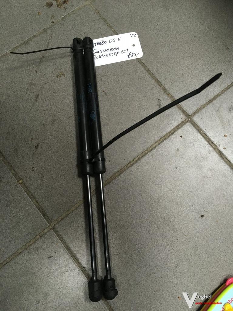 Citroen DS5 2012 set gasveren achterklep, Gebruikt, -, -, Ophalen of Verzenden