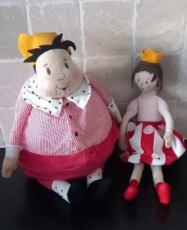 Knuffel Koning Gullgosse + prinses, Ophalen of Verzenden, Zo goed als nieuw