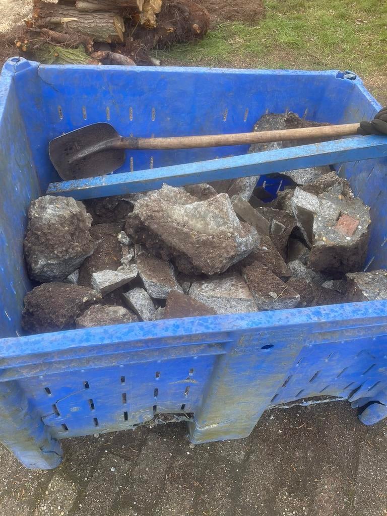 Beton afval / steenpuin, Enlèvement, Utilisé