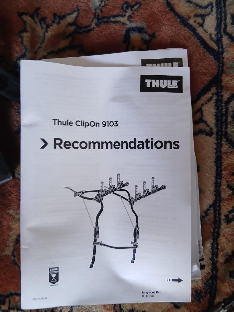 THULE CLIPON 9103, Enlèvement, 3 vélos ou plus, Neuf, Porte-hayon