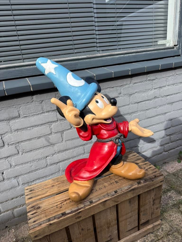 Mickey Mouse beeld tovenaar, Verzamelen, Ophalen, Mickey Mouse, Gebruikt, Beeldje of Figuurtje