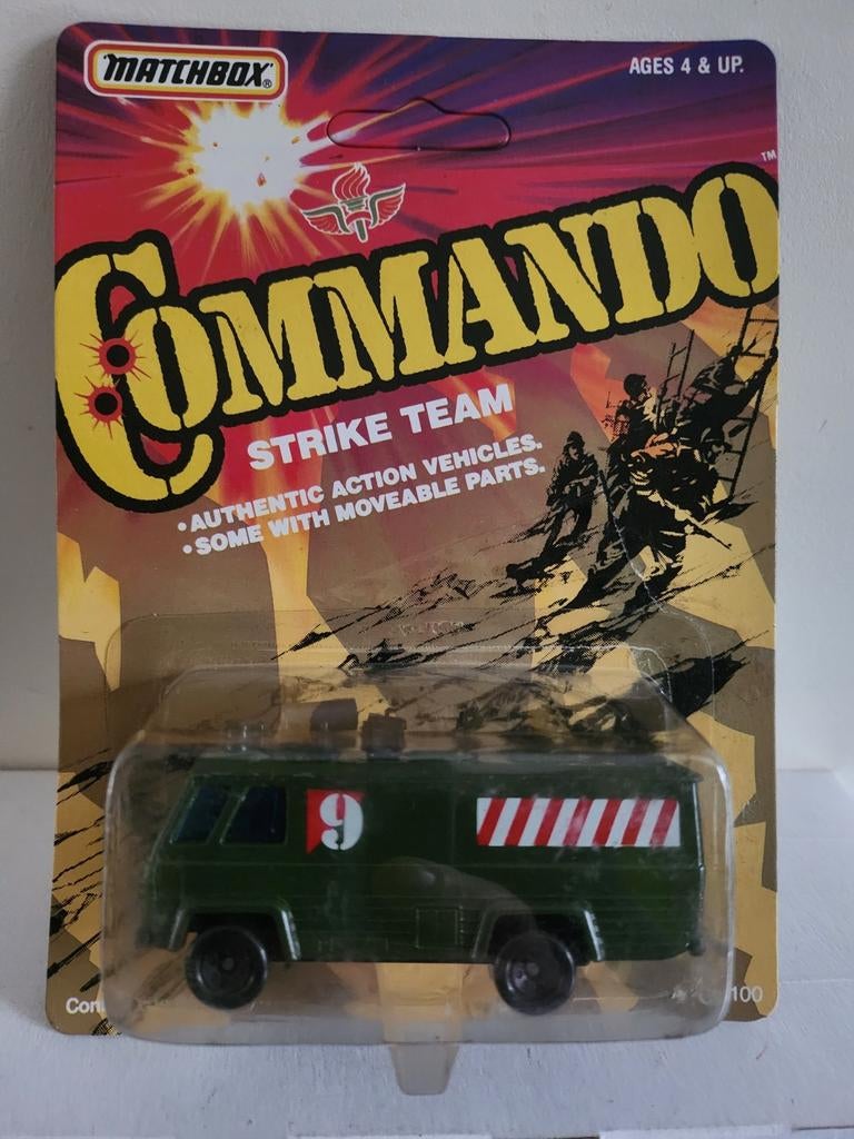 Matchbox Commando Vehicle (1988) Strike Team, Hobby en Vrije tijd, Ophalen of Verzenden