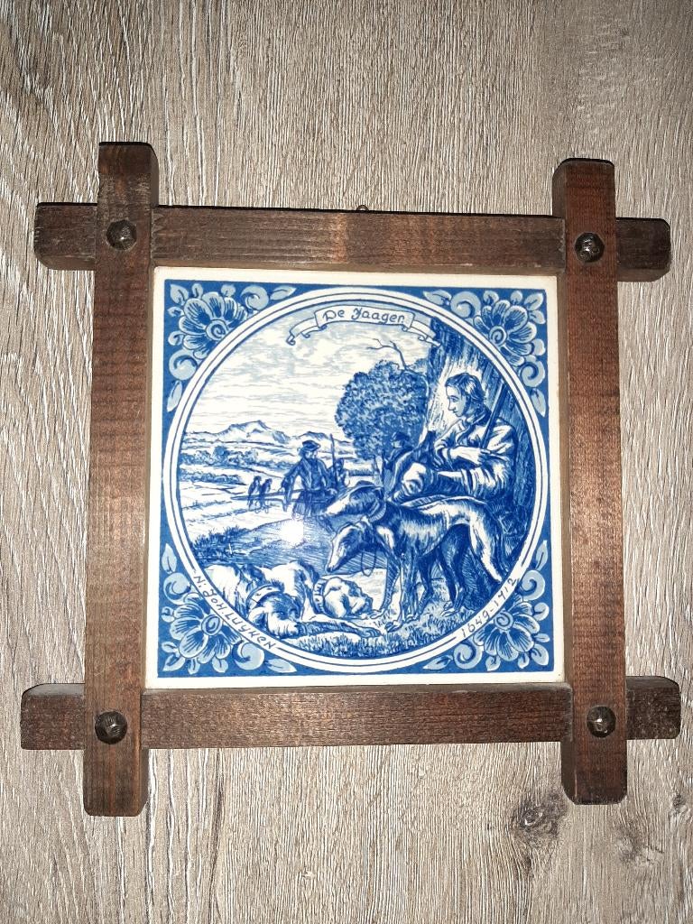 Tegel Delfts Blauw., Antiek en Kunst, Ophalen