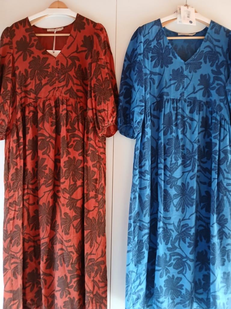 La fee maraboutee linnen kleedjes Mt 44, Kleding | Dames, Grote Maten, Blauw, Ophalen of Verzenden