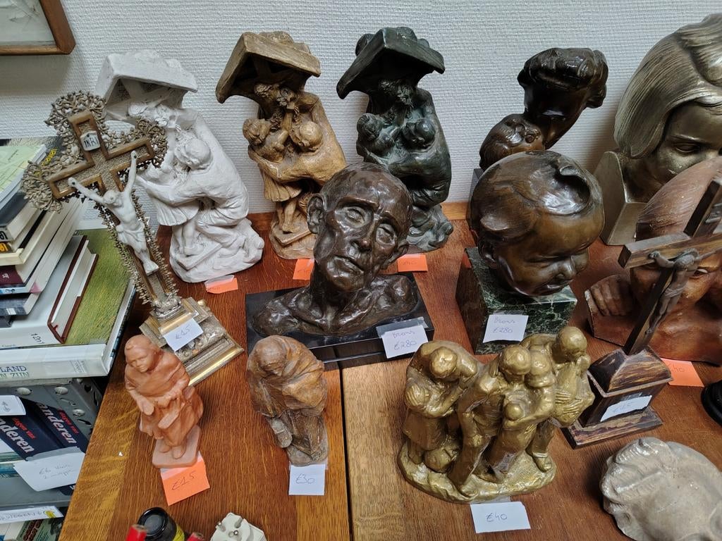 Verkoop museum Maurice Vander Meeren Tielt, Antiquités & Art, Art | Sculptures & Bois, Enlèvement ou Envoi