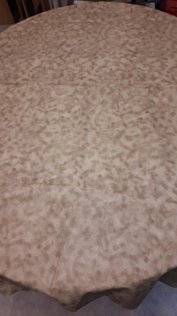 beige leder/zand stof, nieuwstaat, Hobby en Vrije tijd, Stoffen en Lappen, Overige materialen, Beige, Nieuw, Ophalen of Verzenden