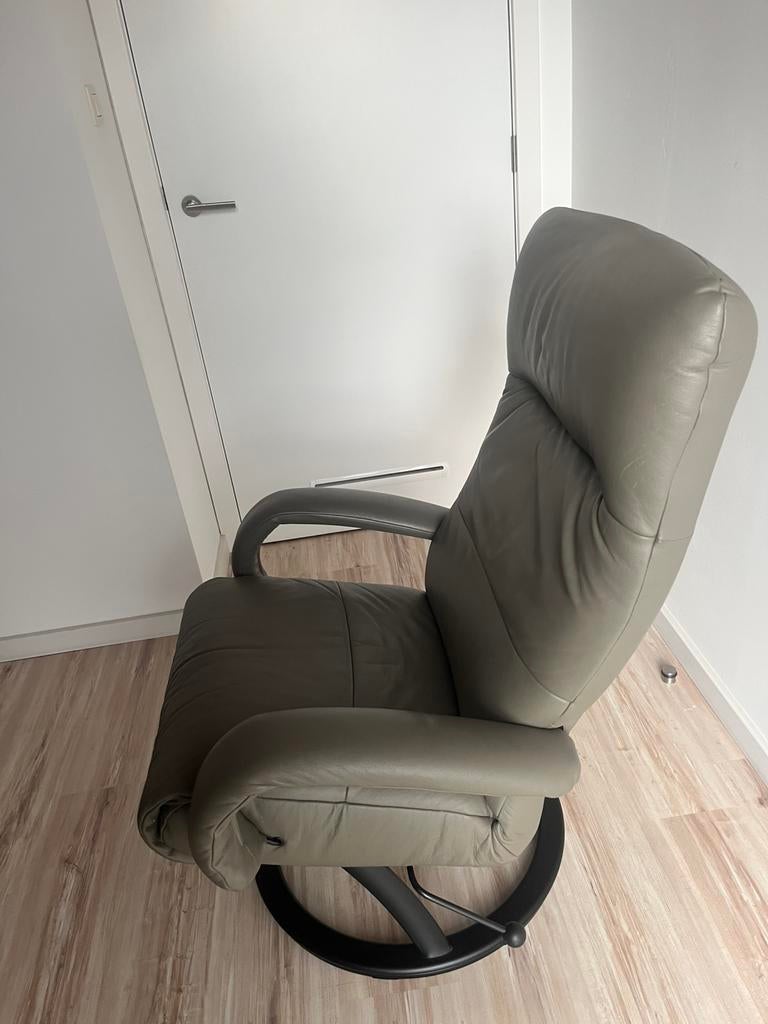Verstelbare lederen relaxzetel, Ophalen, Nieuw, Leer
