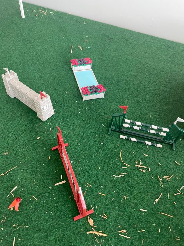 Schleich springparcours te koop, Verzamelen, Dierenverzamelingen, Ophalen, Zo goed als nieuw