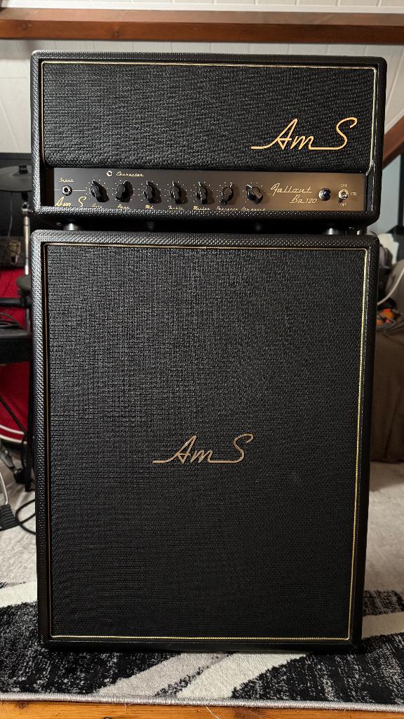 AmS Amplifiers Bass 120 Custom + 2x10 oversized, Musique & Instruments, Enlèvement, Comme neuf, Guitare basse, 100 watts ou plus
