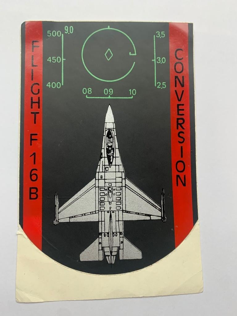 Sticker F16 Belgian Air Force Operational Conversion Unit, Ophalen of Verzenden, Luchtmacht, Overige typen