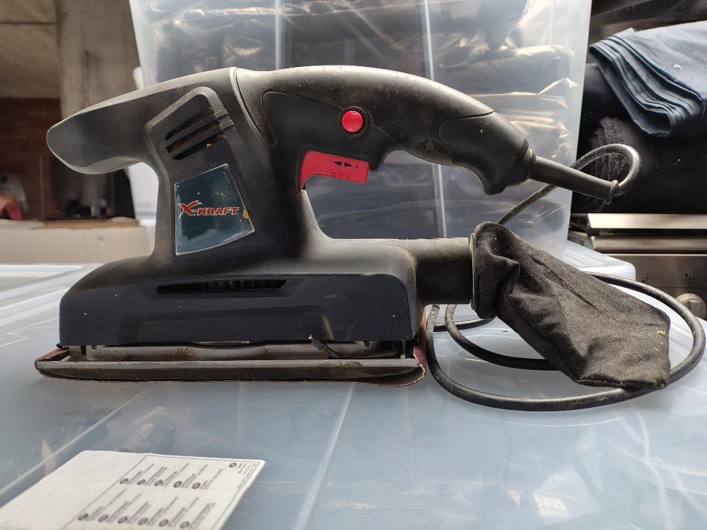 X KRAFT SCHUURMACHINE, Bricolage & Construction, Outillage | Ponceuses, Enlèvement ou Envoi, Comme neuf, Ponceuse orbitale