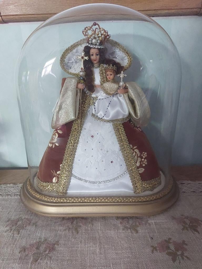 Vierge à l'enfant - sous cloche (parfait état), Enlèvement ou Envoi
