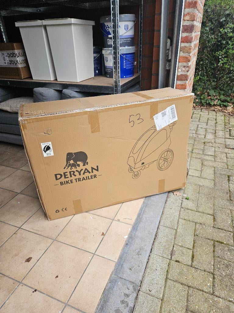 Deryan 2-persoons fietskar (nieuw in ongeopende doos)), Enfants & Bébés, Enlèvement, Neuf, Poussette, Autres marques