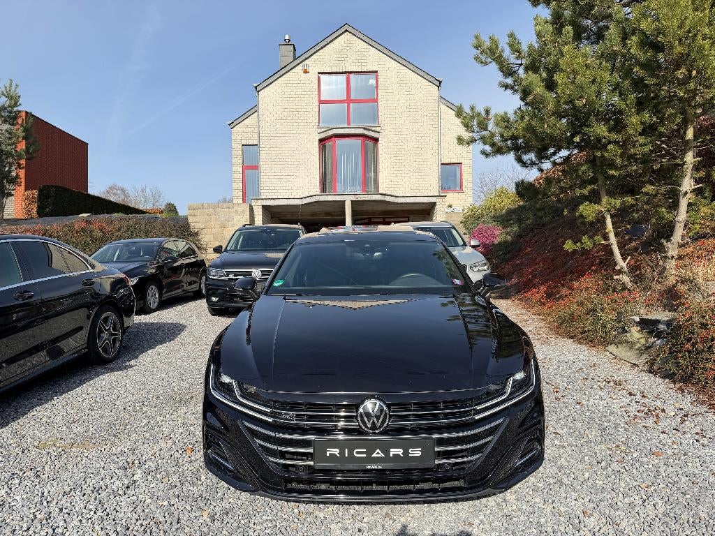 VW Arteon SB Facelift 2.0TDI DSG R-Line FULL OPTION GARANTIE, Auto's, Volkswagen, Testrit aan huis, Arteon, 4 cilinders, Zwart