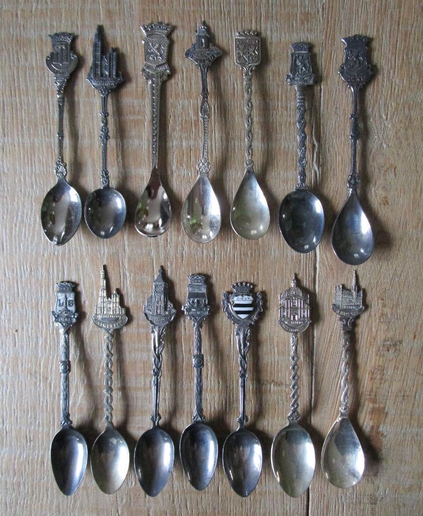 45 verzilverde koffielepeltjes, Ophalen of Verzenden, Zo goed als nieuw, Bestek, Verzilverd