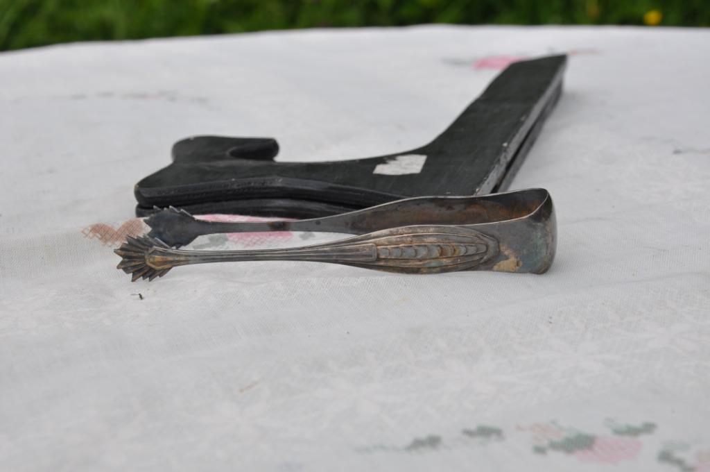 pince a sucre art nouveau metal argenté (1), Enlèvement ou Envoi