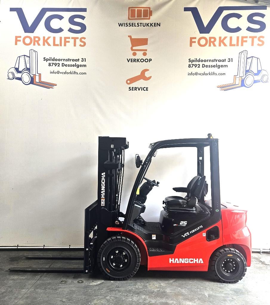 NIEUW! Diesel heftruck 2.5t HANGCHA + garantie, Ophalen, Diesel, Hangcha, Heftruck