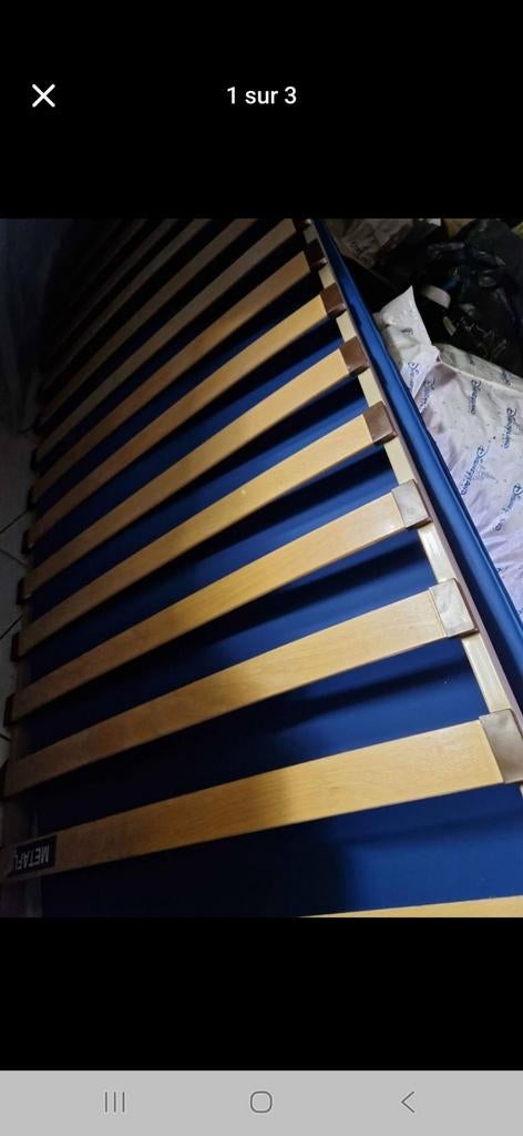 Sommier + matelas, Enlèvement, Utilisé, Sommier