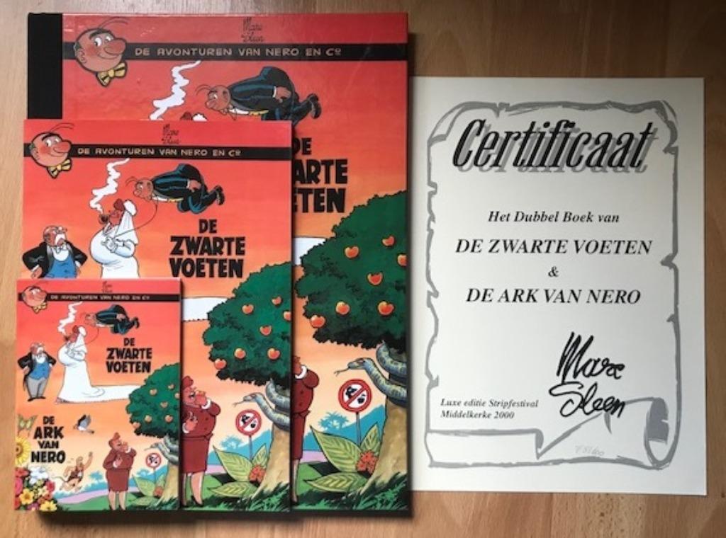 3x NERO - ARK/VOETEN - MIDDELKERKE SLEEN GESIGNEERD 100 EX, Boeken, Marc Sleen, Ophalen of Verzenden, Zo goed als nieuw, Meerdere stripboeken