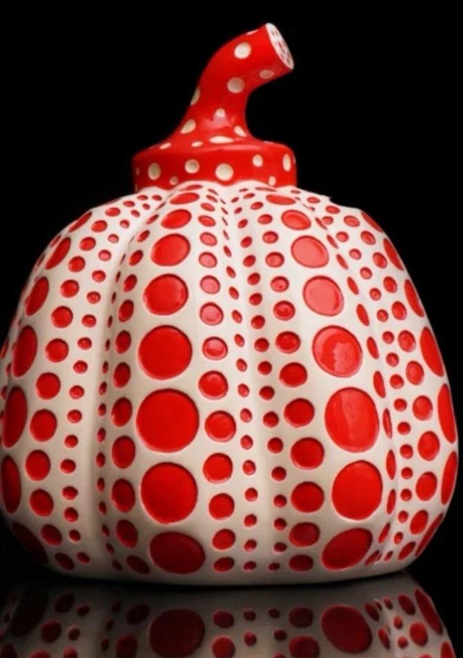 Lot sculpture Kusama avec boite d’origine, Antiquités & Art, Enlèvement ou Envoi