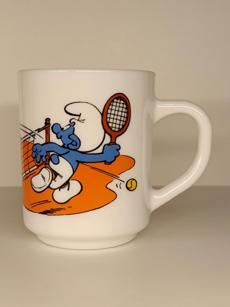 Smurfen Peyo Arcopal 1990 vintage mok, Ophalen of Verzenden