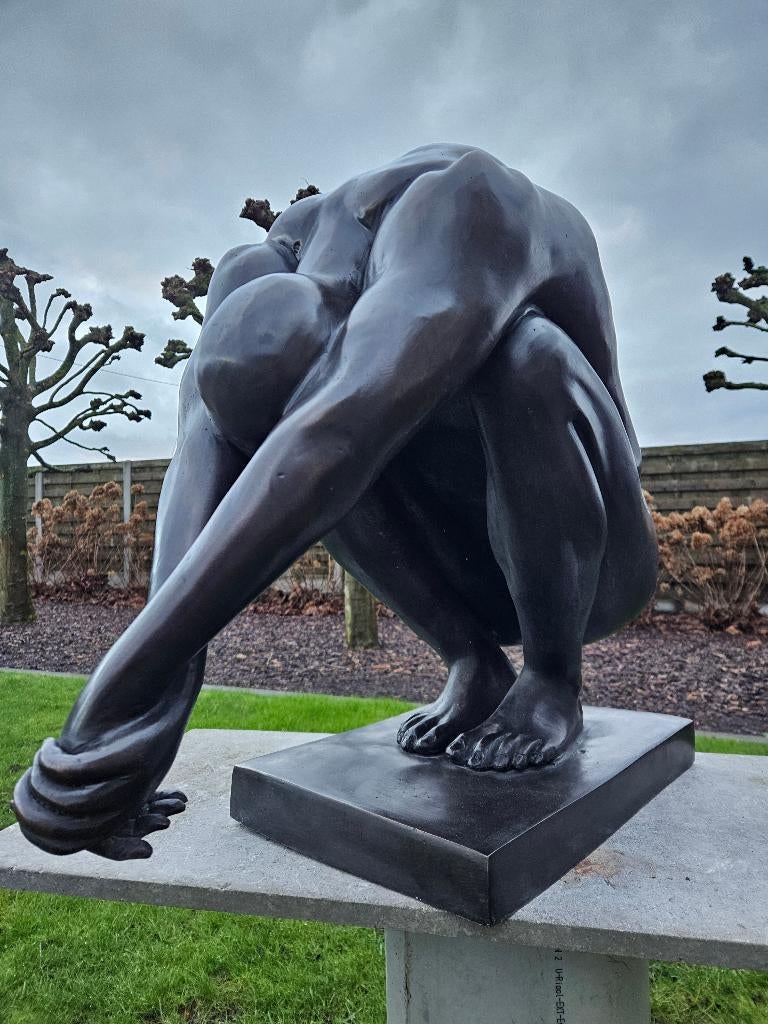 Bronzen kunstbeeld / duiker lage verkoopprijs ruime keuze!!!, Tuin en Terras, Tuinbeelden, Nieuw, Mensenbeeld, Ophalen of Verzenden