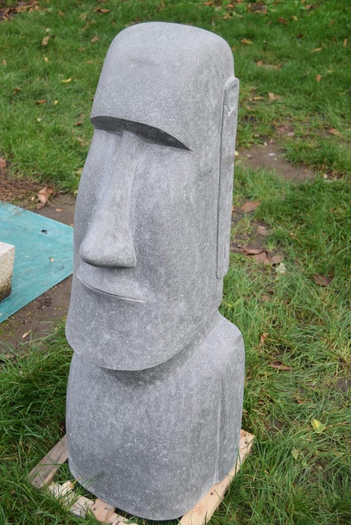 Statue , buste MOAï 1 METRE en pierre patinée (Nouveau aspec, Enlèvement, Neuf, Autres matériaux, Bouddha