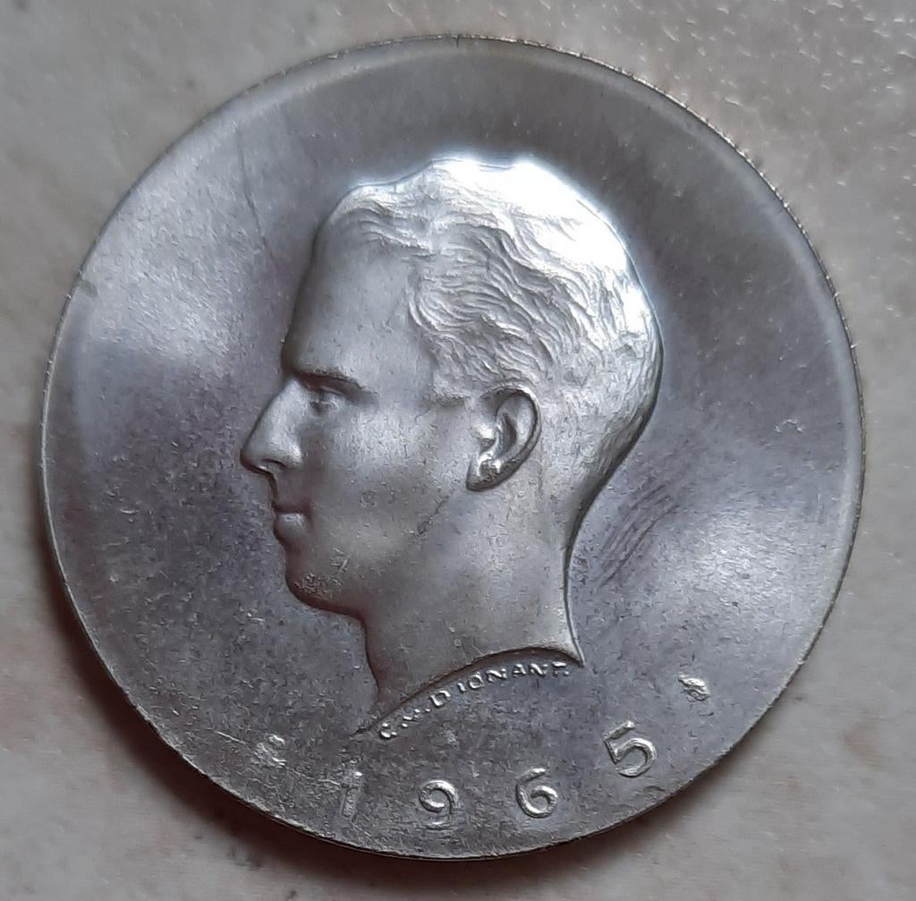 België 1965 1000 jaar munt Brussel (Dionant) zilver, Ophalen of Verzenden