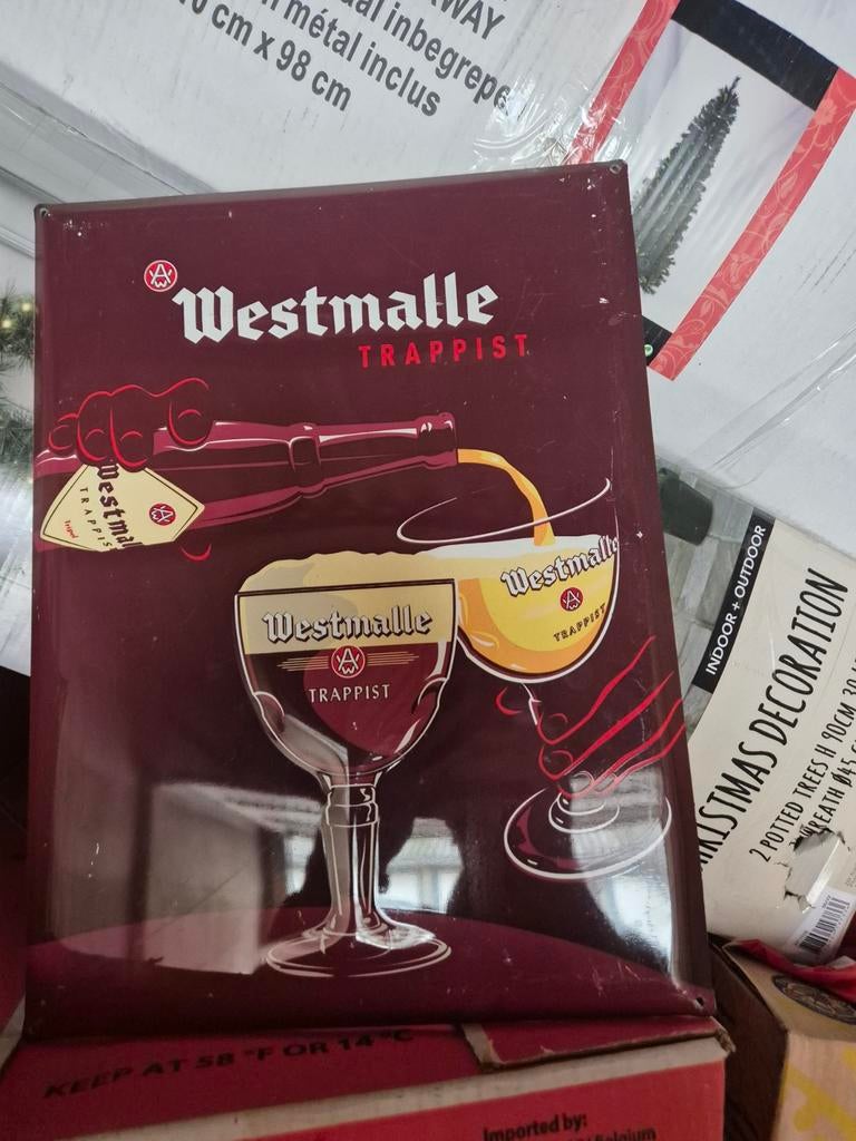 Metalen plaat westmalle trappist, Verzenden