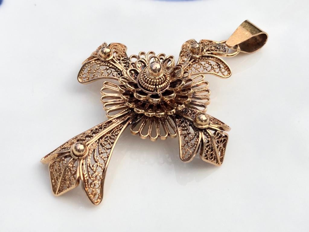 Pendentif en or 18 carats, Bijoux, Sacs & Beauté, Enlèvement ou Envoi, Jaune, Or