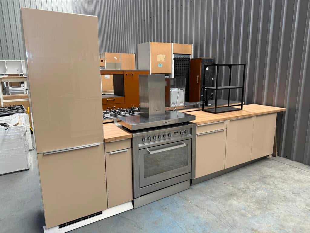 Nette Complete Rechte Keuken + Apparatuur + GEDEMONTEERD, Huis en Inrichting, Ophalen of Verzenden, Enkelwandige keuken