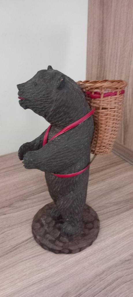 Oude houten beer Interlaken Zwarte Woud, Antiek en Kunst, Kunst | Beelden en Houtsnijwerken, Ophalen of Verzenden