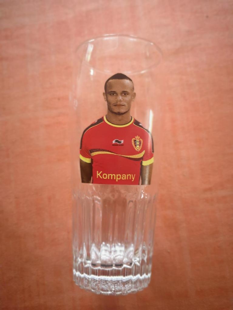 Pils glas jupiler met Vincent kompany, Verzamelen, Ophalen of Verzenden, Jupiler
